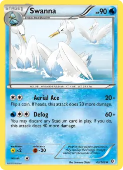 Pokémon-Karte Swanna 043/149