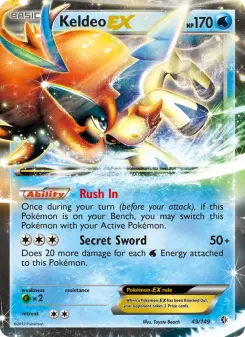 Pokémon-Karte Keldeo-EX 049/149