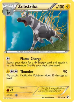 Pokémon-Karte Zebstrika 057/149