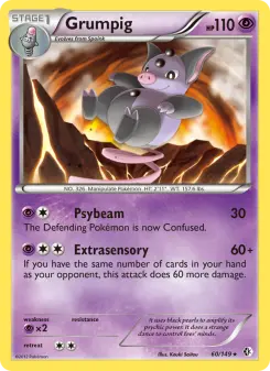 Pokémon-Karte Grumpig 060/149