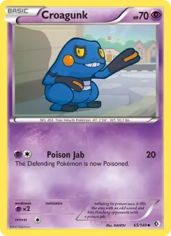 Pokémon-Karte Croagunk 065/149