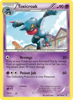 Pokémon-Karte Toxicroak 066/149
