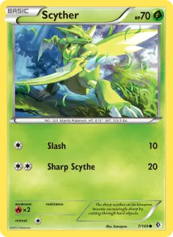 Pokémon-Karte Scyther 007/149