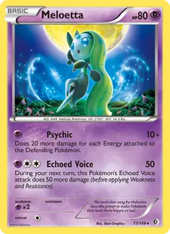Pokémon-Karte Meloetta 077/149