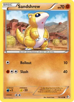 Pokémon-Karte Sandshrew 078/149