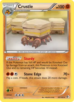 Pokémon-Karte Crustle 085/149