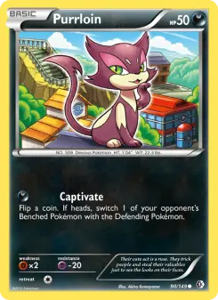 Pokémon-Karte Purrloin 090/149