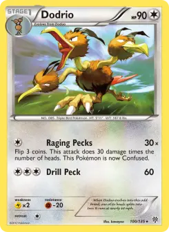Pokémon-Karte Dodrio 100/135