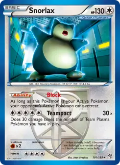 Pokémon-Karte Snorlax 101/135
