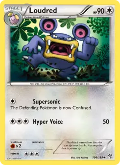 Pokémon-Karte Loudred 106/135
