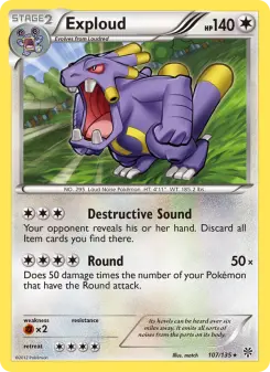 Pokémon-Karte Exploud 107/135
