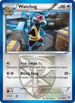 Pokémon-Karte Watchog 112/135