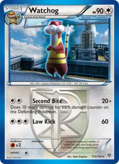 Pokémon-Karte Watchog 113/135