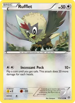 Pokémon-Karte Rufflet 115/135