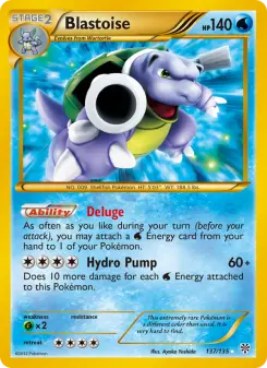 Pokémon-Karte Blastoise 137/135