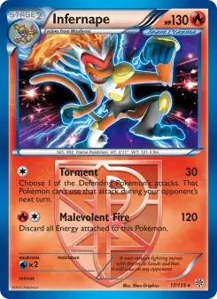 Pokémon-Karte Infernape 017/135