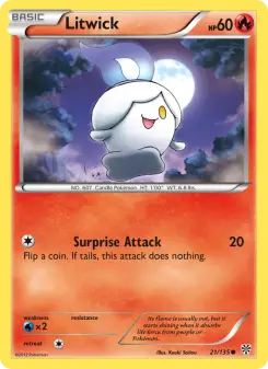 Pokémon-Karte Litwick 021/135