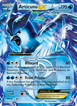 Pokémon-Karte Articuno-EX 025/135