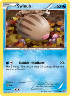 Pokémon-Karte Swinub 026/135