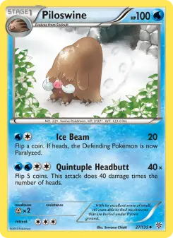 Pokémon-Karte Piloswine 027/135