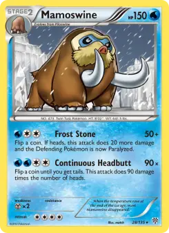 Pokémon-Karte Mamoswine 028/135