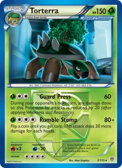Pokémon-Karte Torterra 003/135