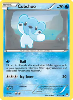 Pokémon-Karte Cubchoo 040/135