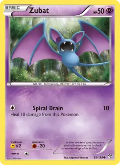 Pokémon-Karte Zubat 052/135