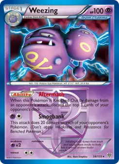 Pokémon-Karte Weezing 058/135