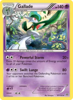 Pokémon-Karte Gallade 061/135