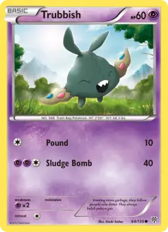 Pokémon-Karte Trubbish 064/135