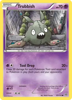 Pokémon-Karte Trubbish 065/135
