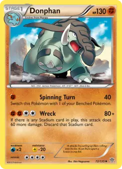 Pokémon-Karte Donphan 072/135