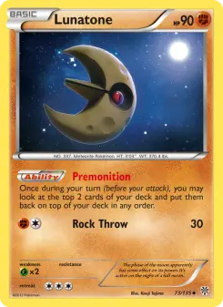 Pokémon-Karte Lunatone 073/135