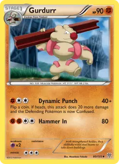 Pokémon-Karte Gurdurr 080/135