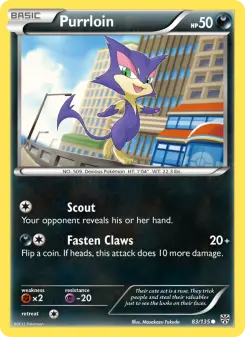 Pokémon-Karte Purrloin 083/135