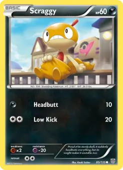 Pokémon-Karte Scraggy 085/135