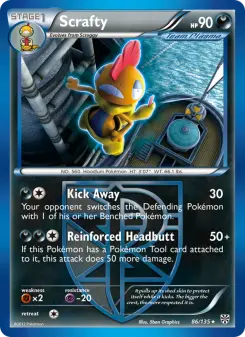 Pokémon-Karte Scrafty 086/135