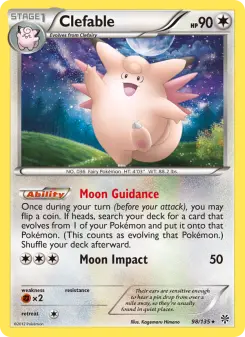Pokémon-Karte Clefable 098/135