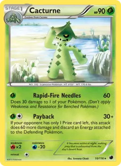 Pokémon-Karte Cacturne 010/116