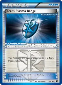 Pokémon-Karte Team Plasma Badge 104/116