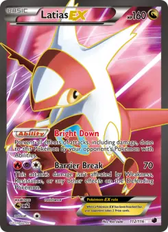 Pokémon-Karte Latias-EX 112/116
