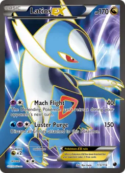 Pokémon-Karte Latios-EX 113/116