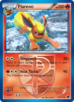 Pokémon-Karte Flareon 012/116