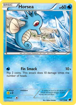 Pokémon-Karte Horsea 018/116