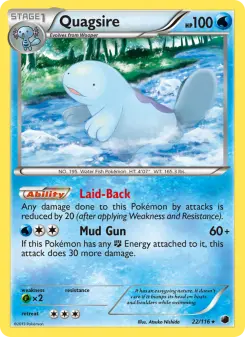 Pokémon-Karte Quagsire 022/116