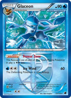 Pokémon-Karte Glaceon 023/116