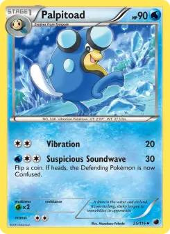 Pokémon-Karte Palpitoad 025/116