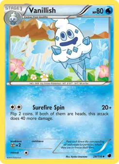 Pokémon-Karte Vanillish 028/116
