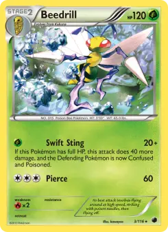 Pokémon-Karte Beedrill 003/116